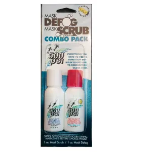 2 Pk Mask Antifog Defog Scrub 500 PSI Dive Anti Fog Lens Cleaner Snorkel Scuba