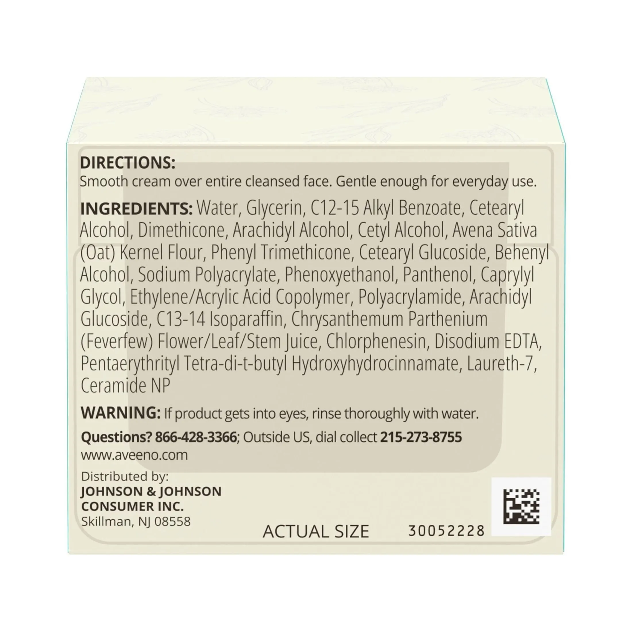 Aveeno Calm   Restore Redness Relief Cream, Face Moisturizer, 1.7 oz