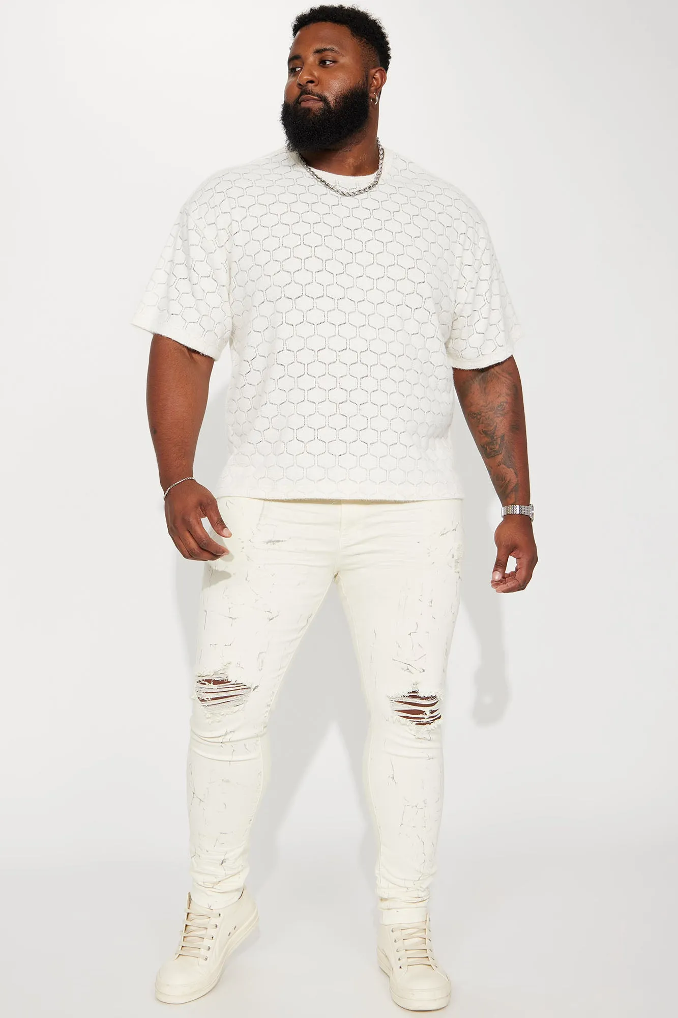 Because I Feel Like it Short Sleeve Crew Tee - Cream