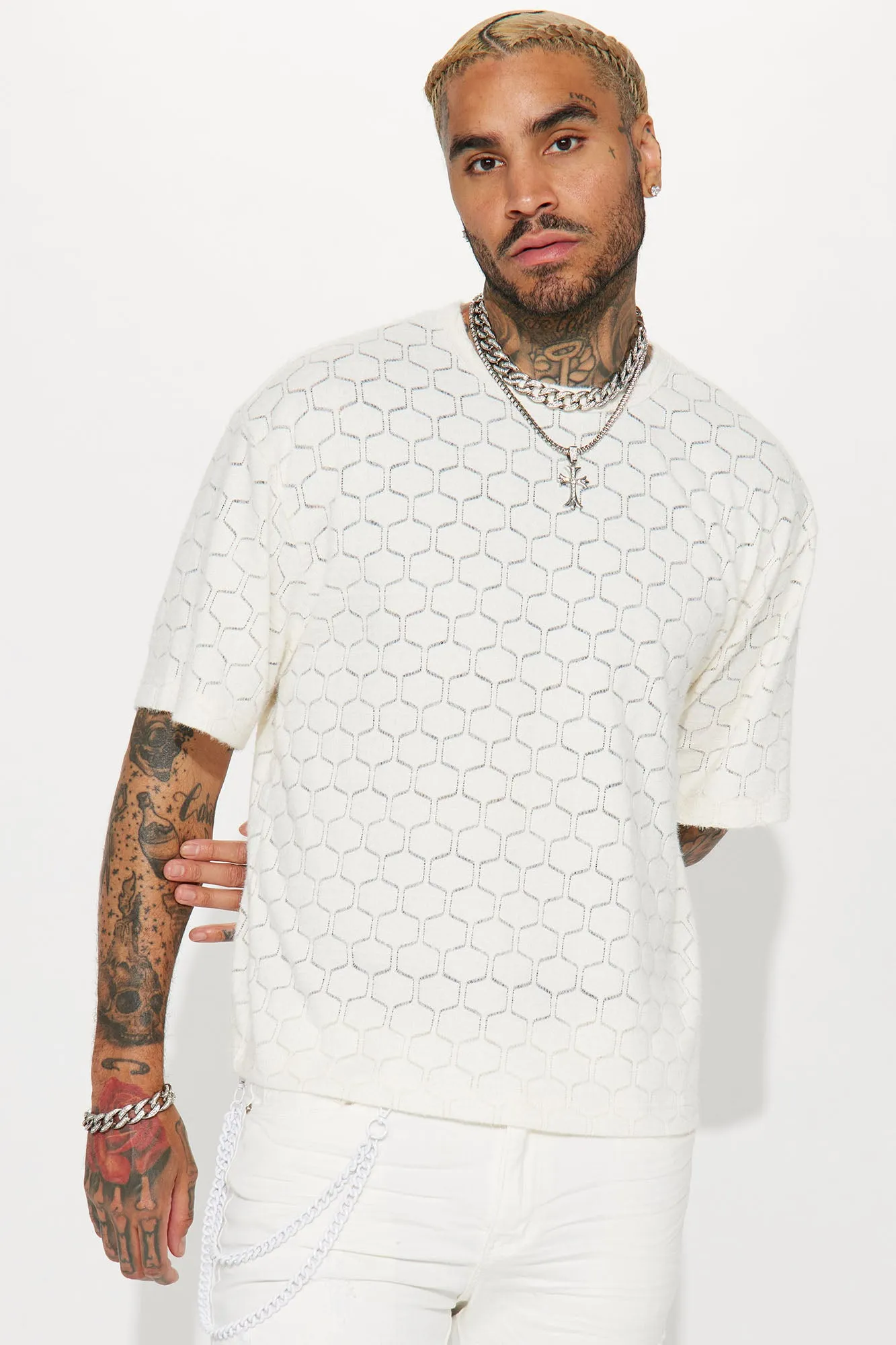 Because I Feel Like it Short Sleeve Crew Tee - Cream