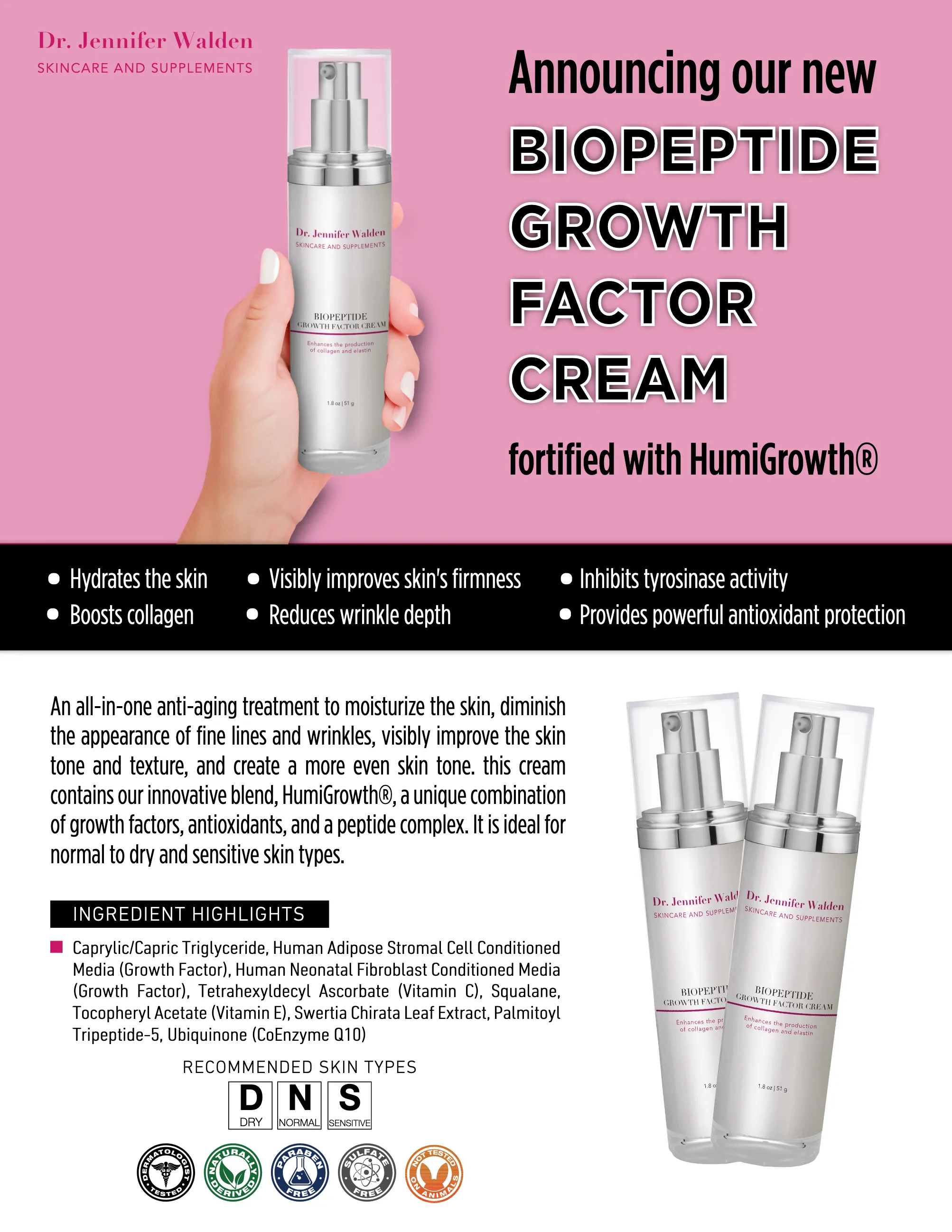 Biopeptide Growth Factor Cream