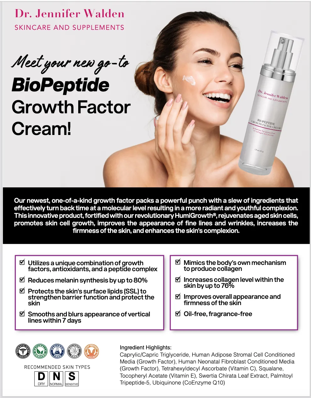 Biopeptide Growth Factor Cream