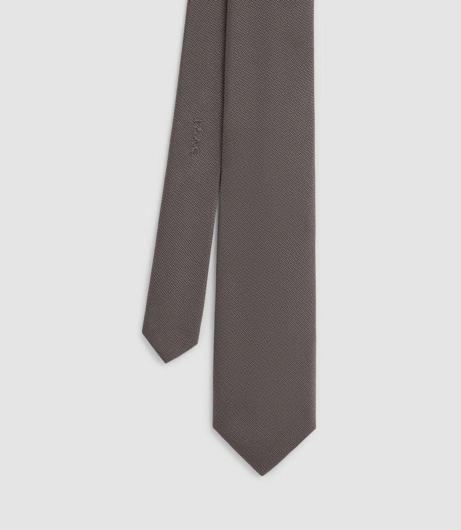Cravate classique 7cm grise "Martine"
