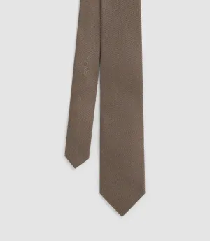 Cravate classique 7cm mordore "Martine"