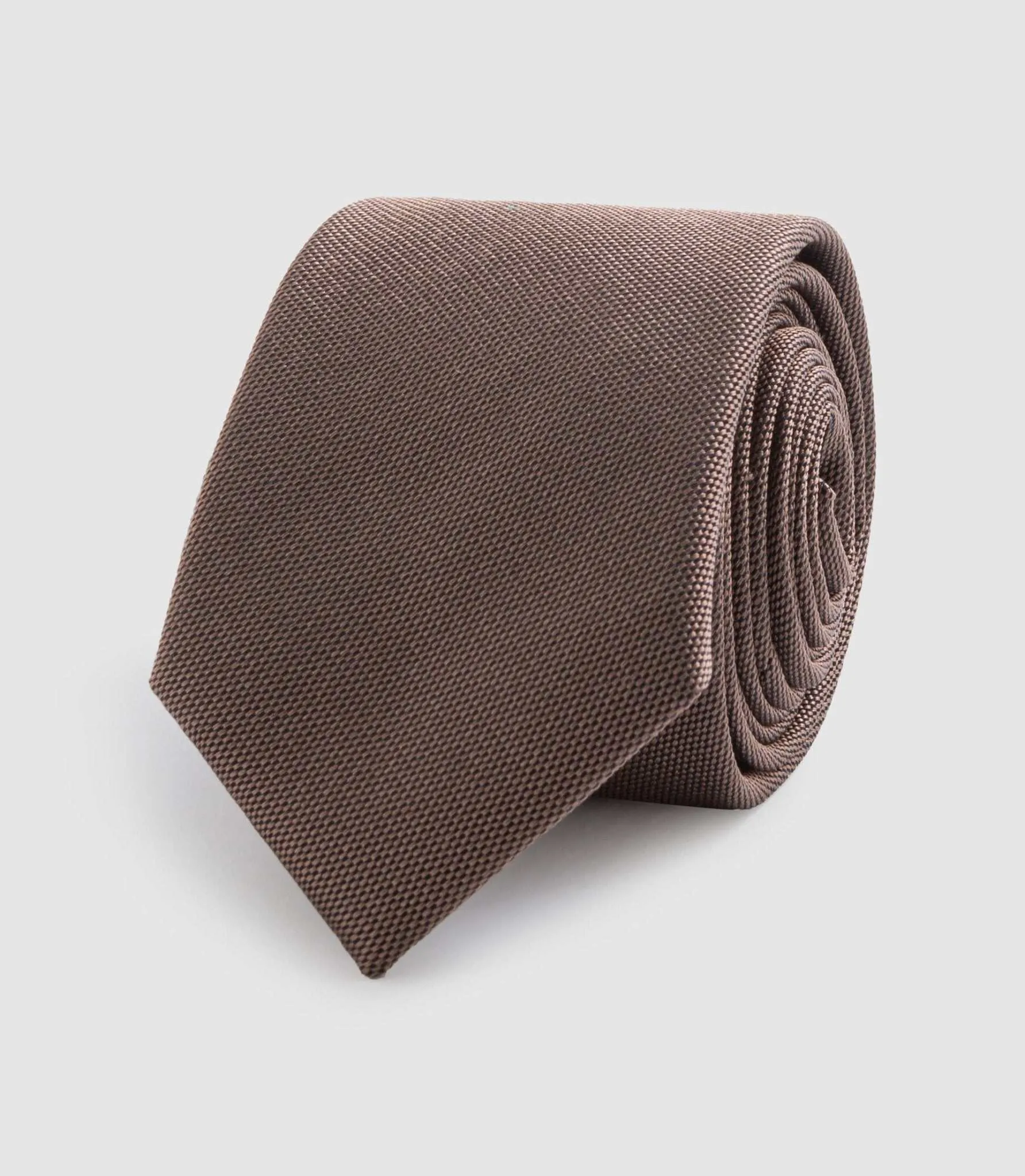 Cravate classique 7cm taupe "Martine"