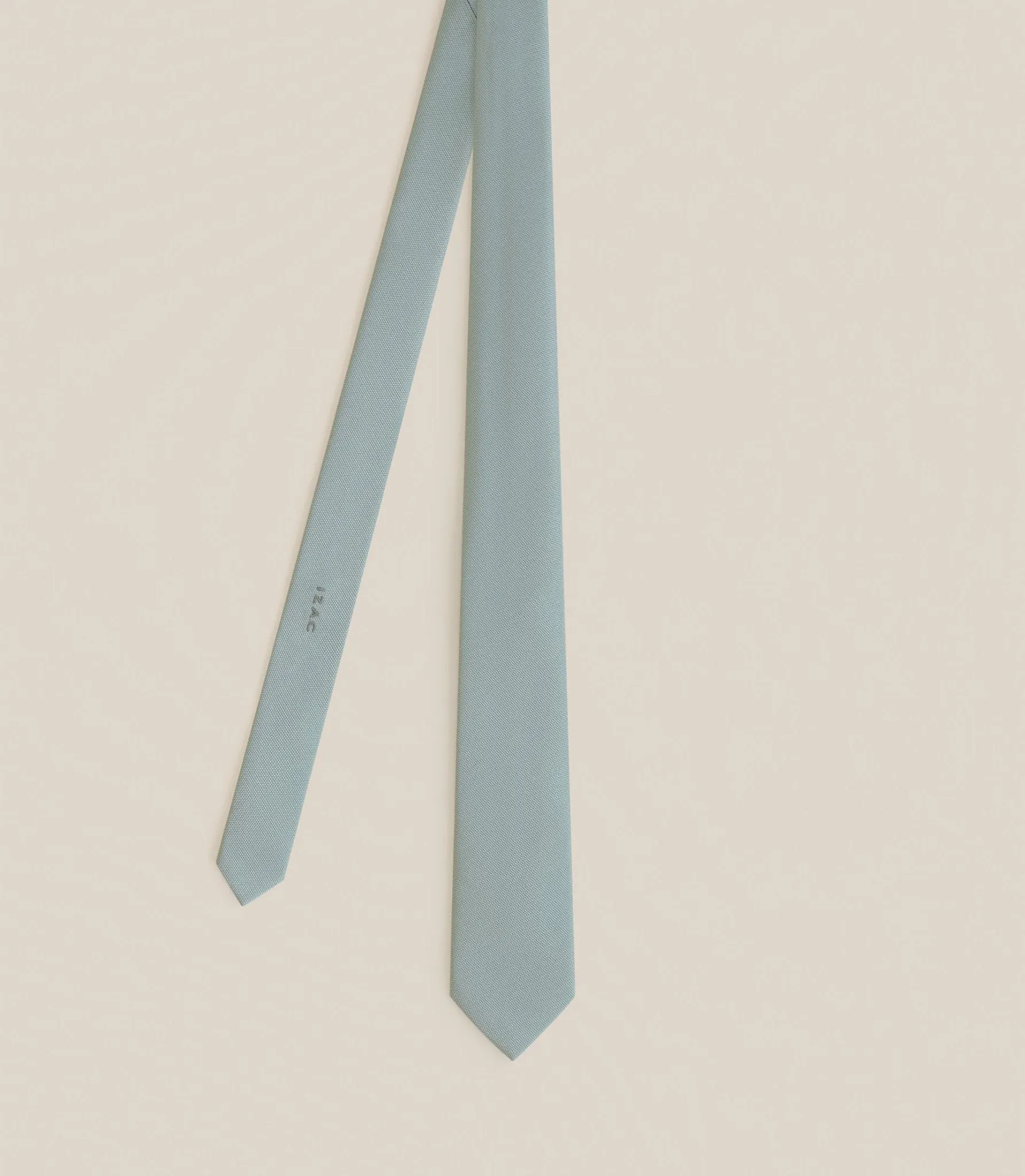 Cravate en tissu verte clair