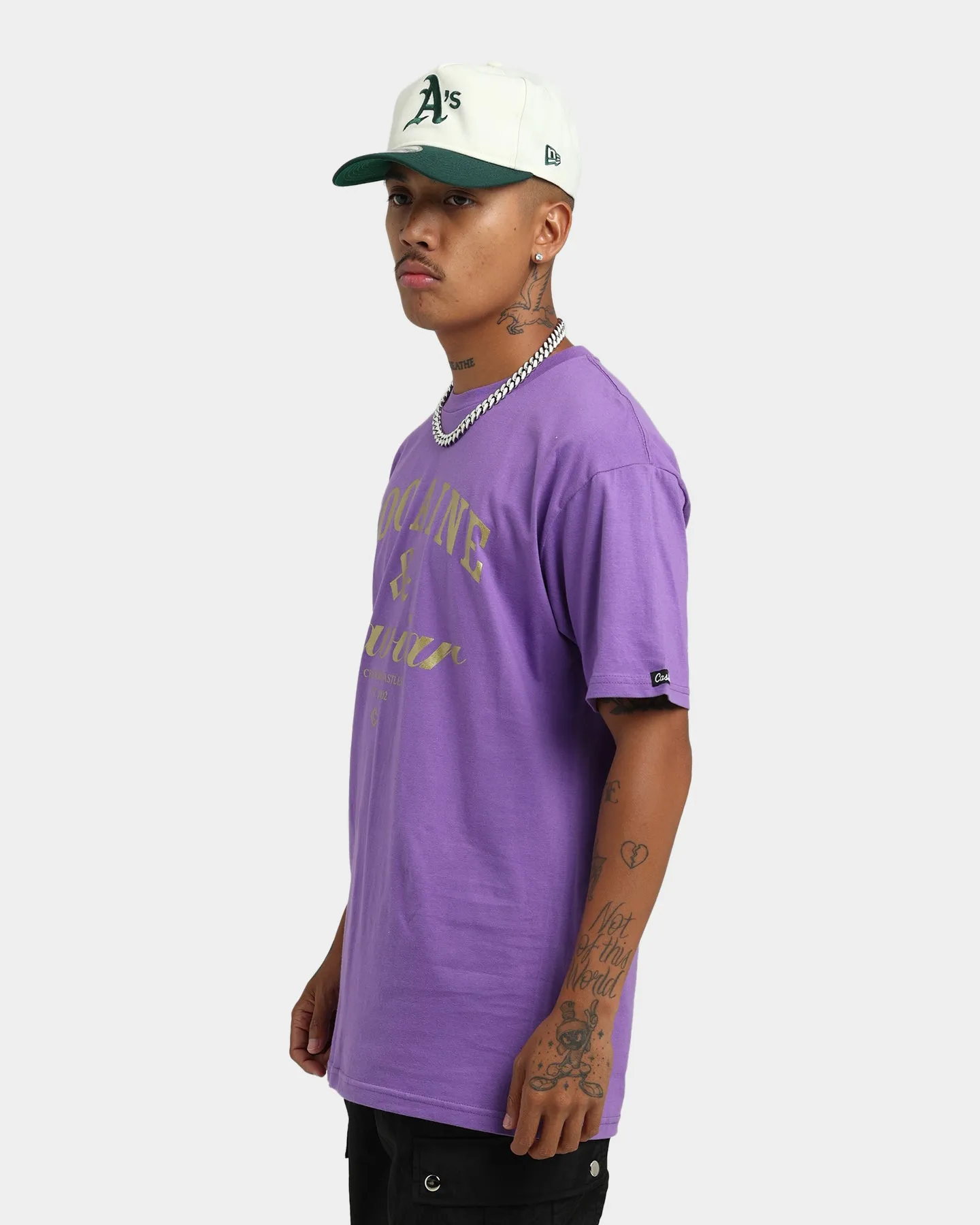 Crooks & Castles Cocaine & Caviar Short Sleeve T-Shirt Purple
