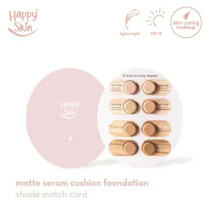 Matte Serum Cushion Foundation Shade Match Card