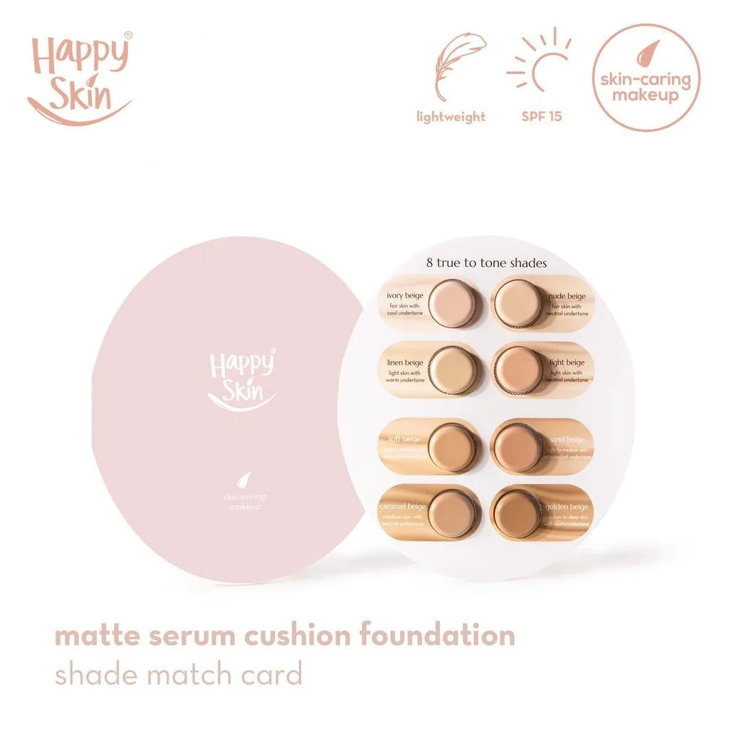 Matte Serum Cushion Foundation Shade Match Card