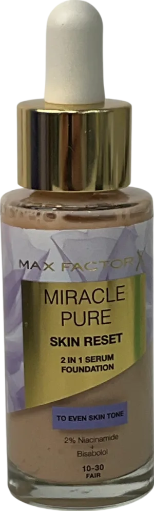 Max Factor Miracle Pure Skin Reset Serum Foundation 10-30 30ml
